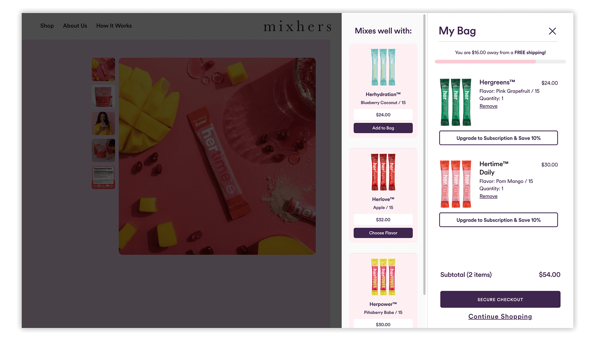 mixhers cart