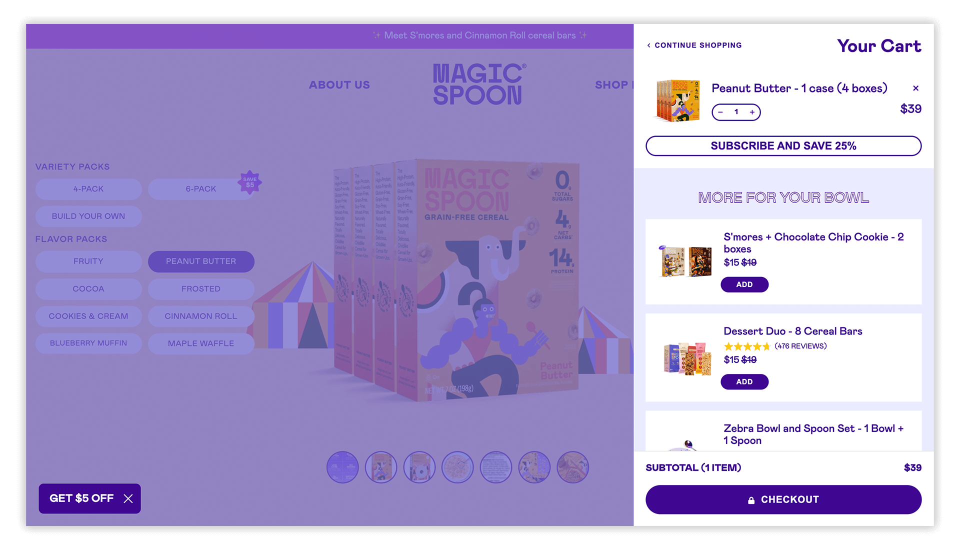 magic spoon cart example