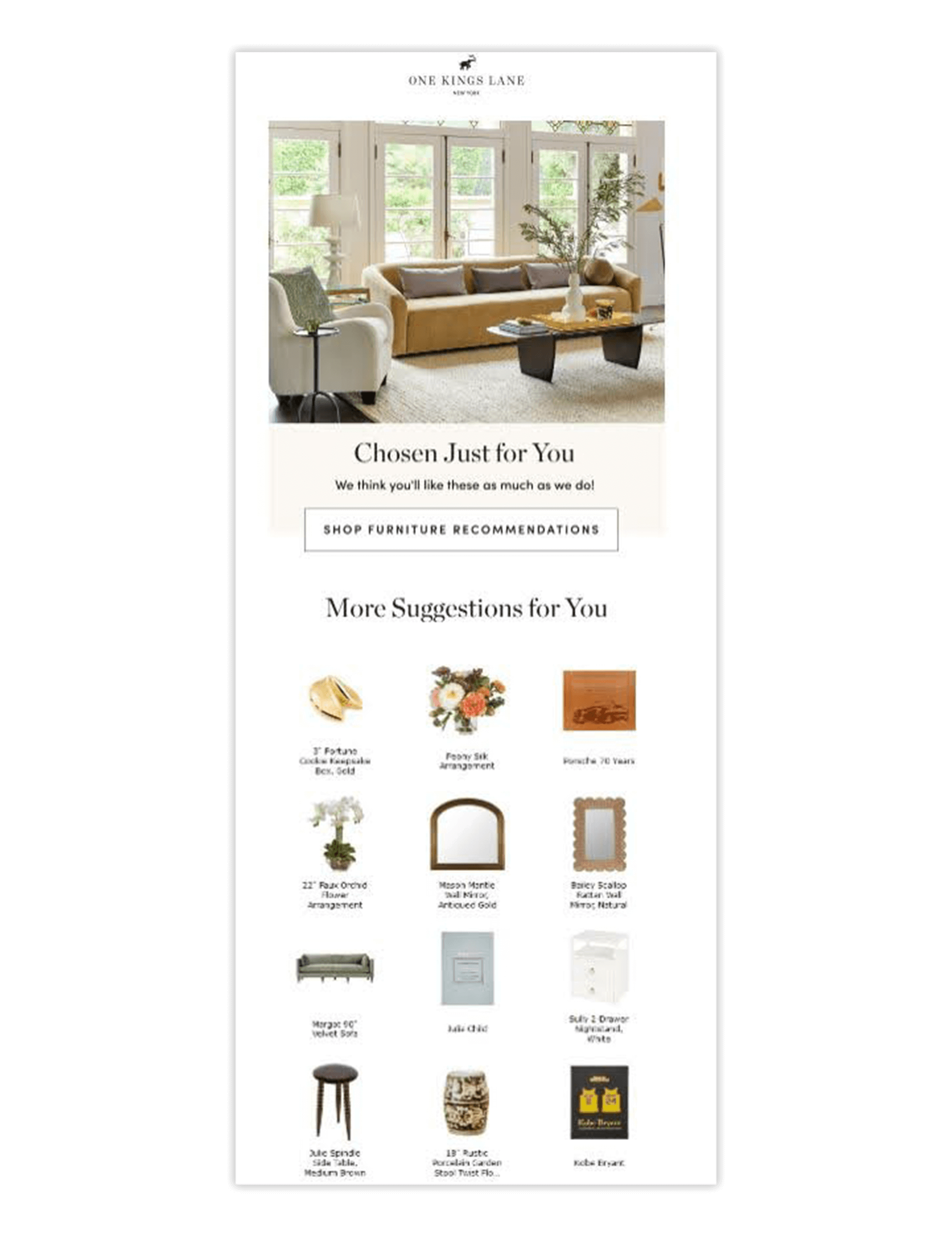 one kings late email recs