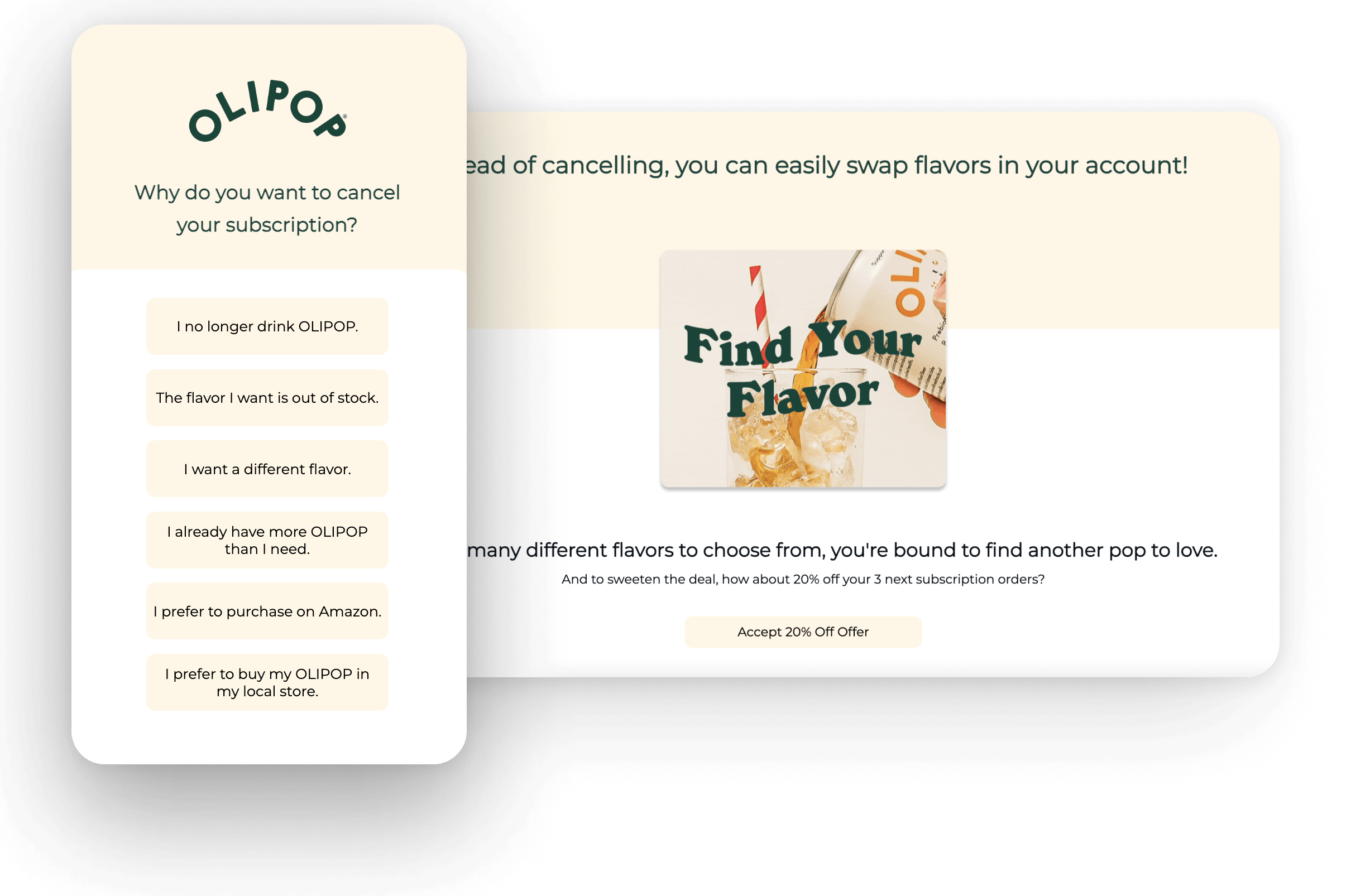 olipop cancel survey