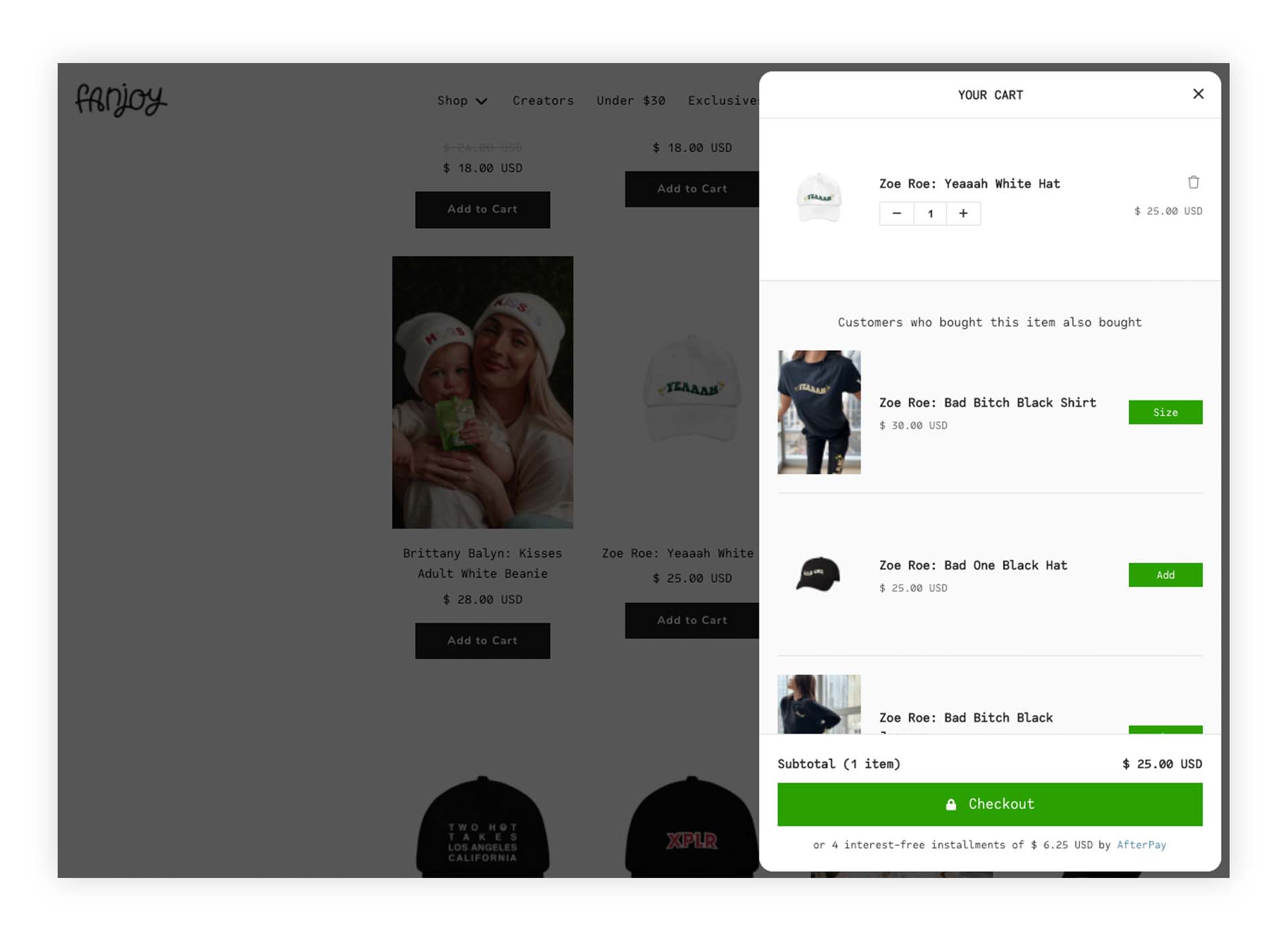 smart cart fanjoy example