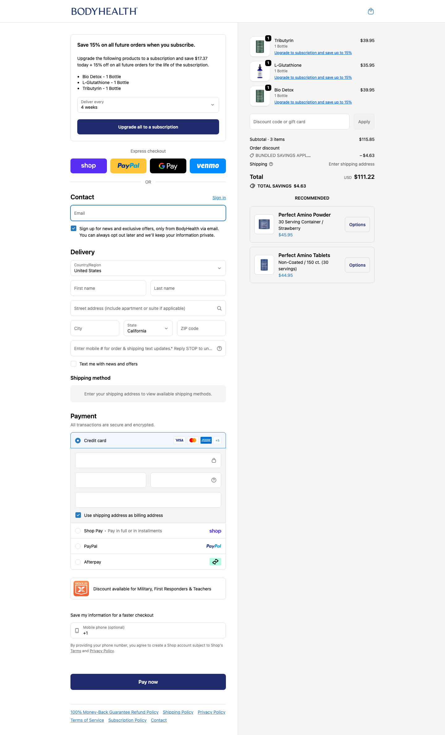 BodyHealth.com LLC – Desktop