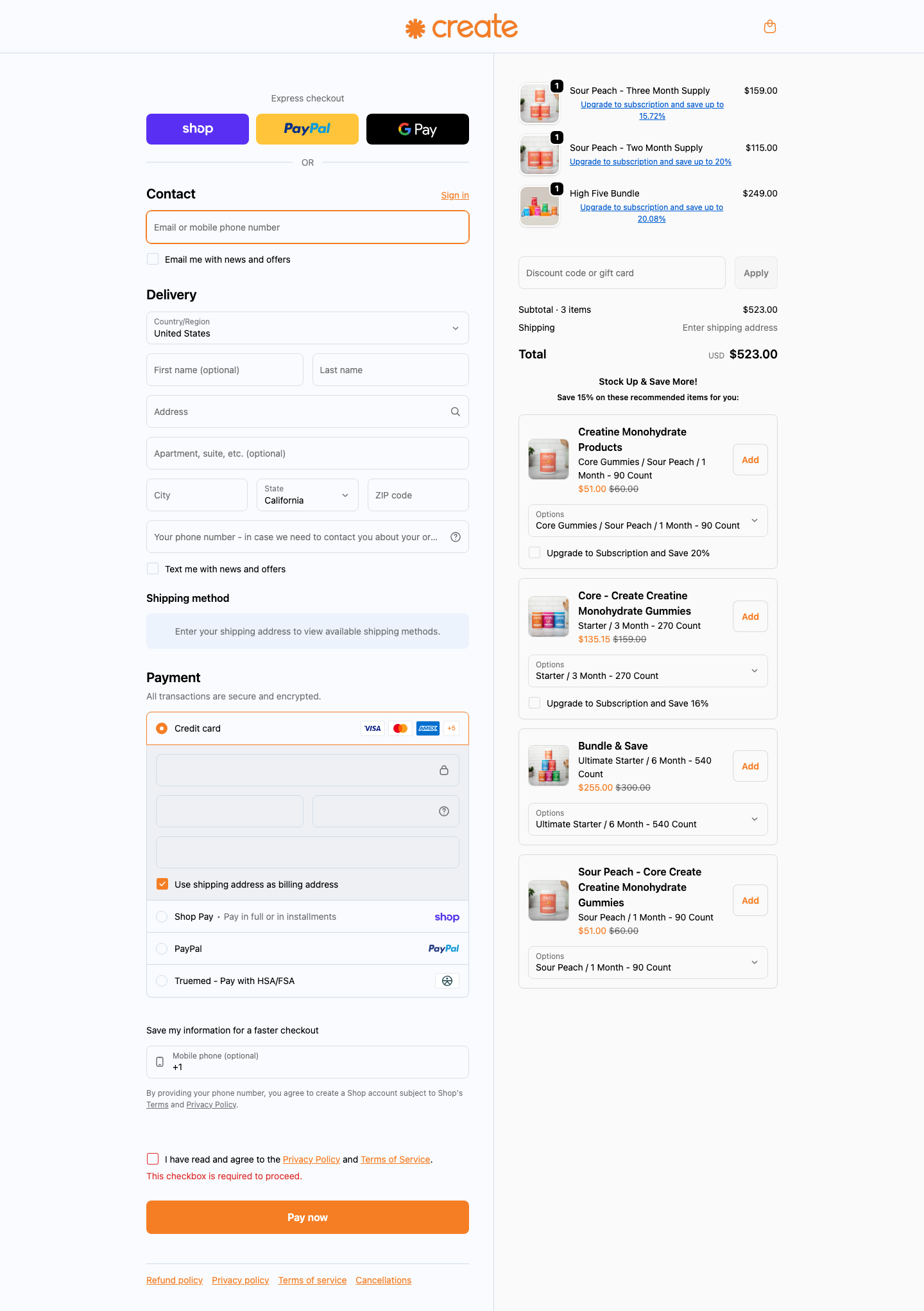 Create Wellness – Desktop
