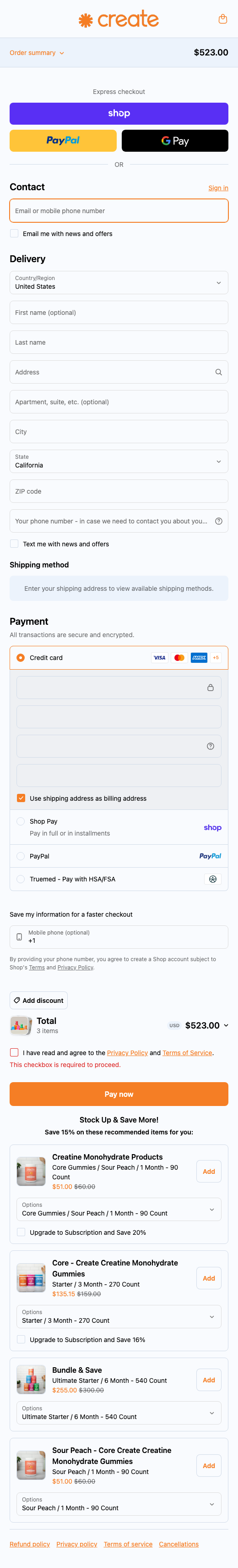 Create Wellness – Mobile