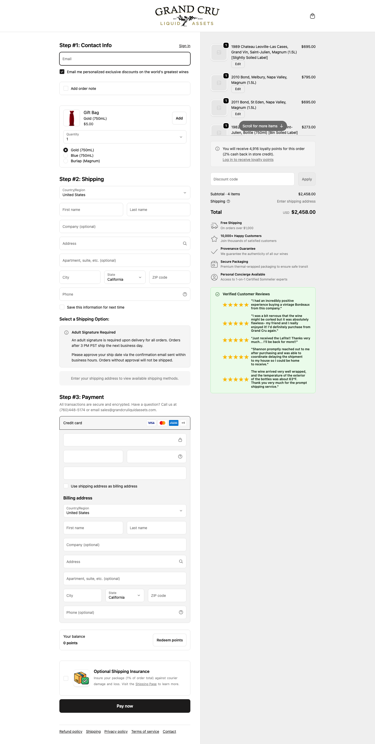 Grand Cru Liquid Assets – Desktop