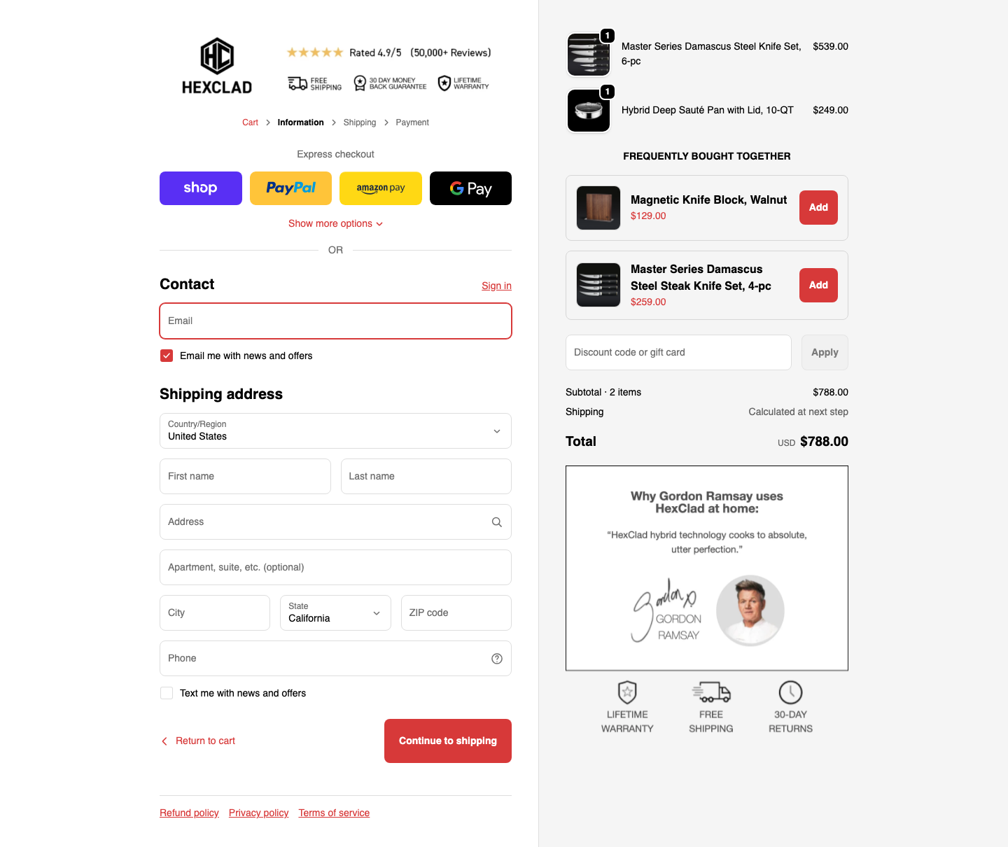 HexClad Cookware – Desktop