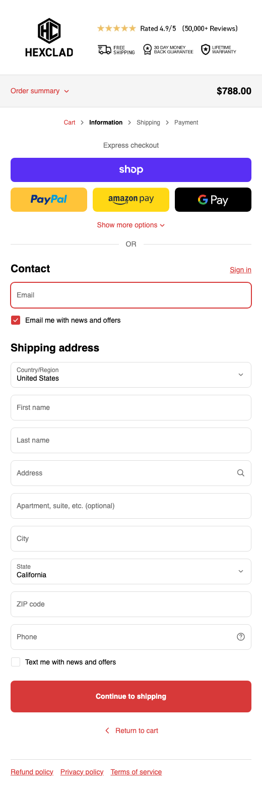 HexClad Cookware – Mobile