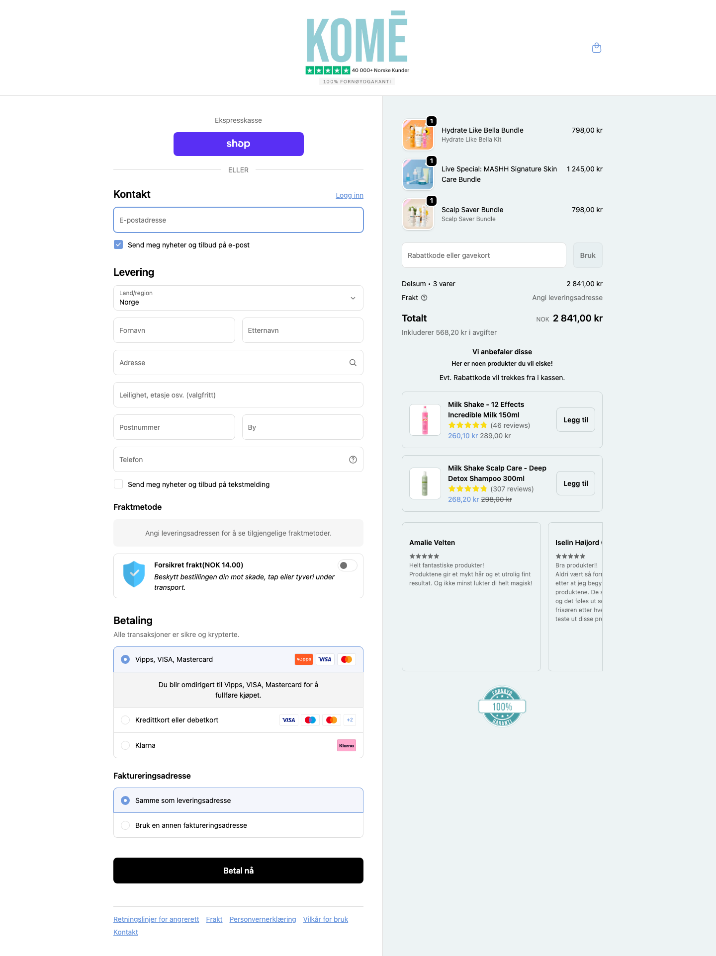 KOMÉ.NO – Desktop