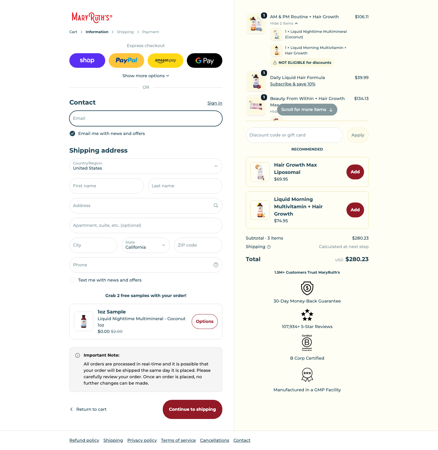 MaryRuth Organics – Desktop