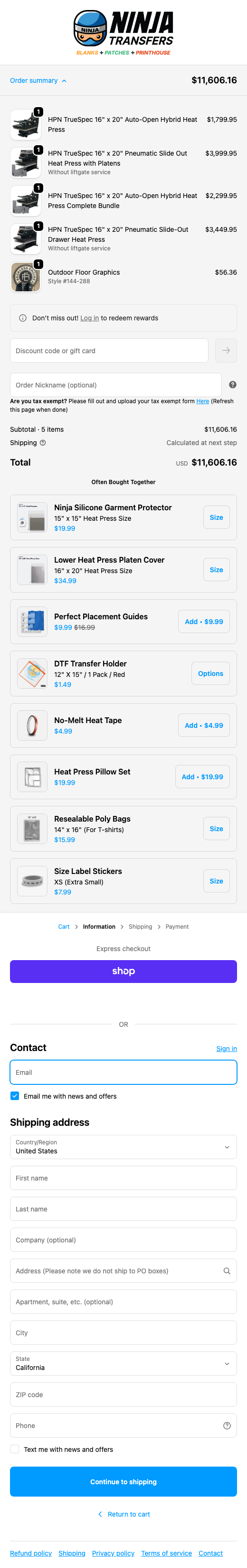 Ninja Transfers – Mobile