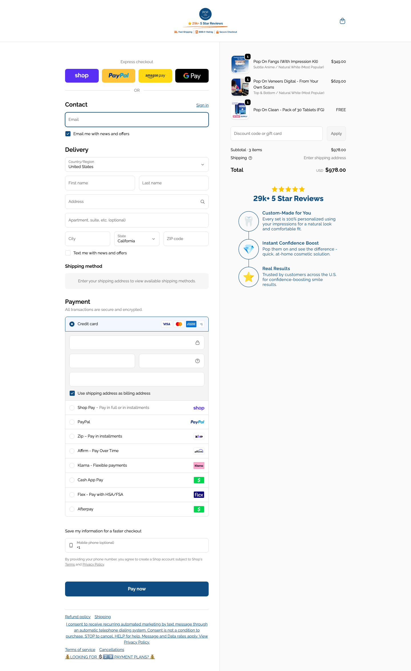 Pop On Veneers – Desktop
