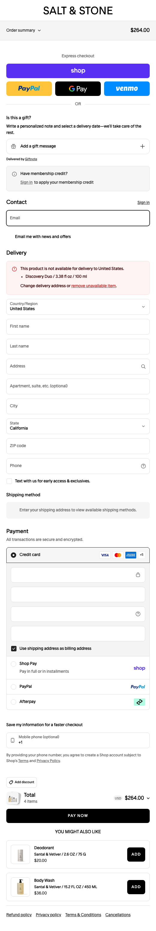 SALT & STONE – Mobile