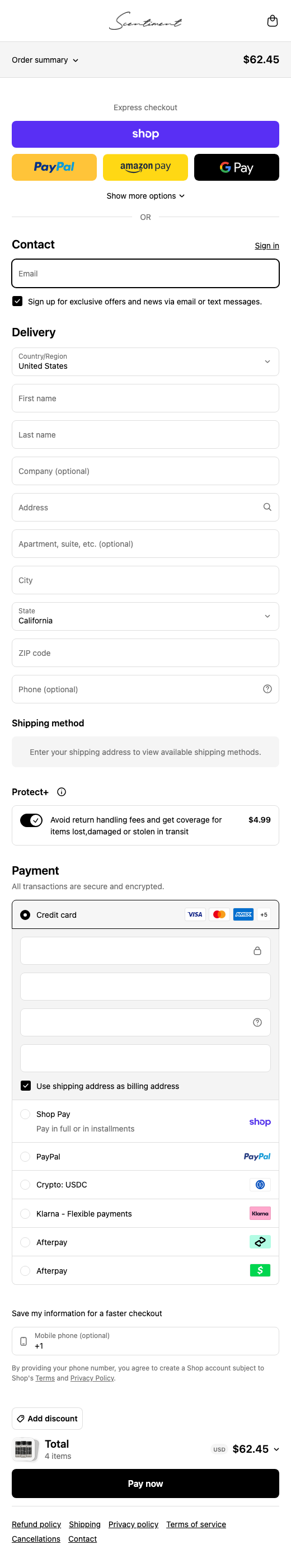 Scentiment – Mobile