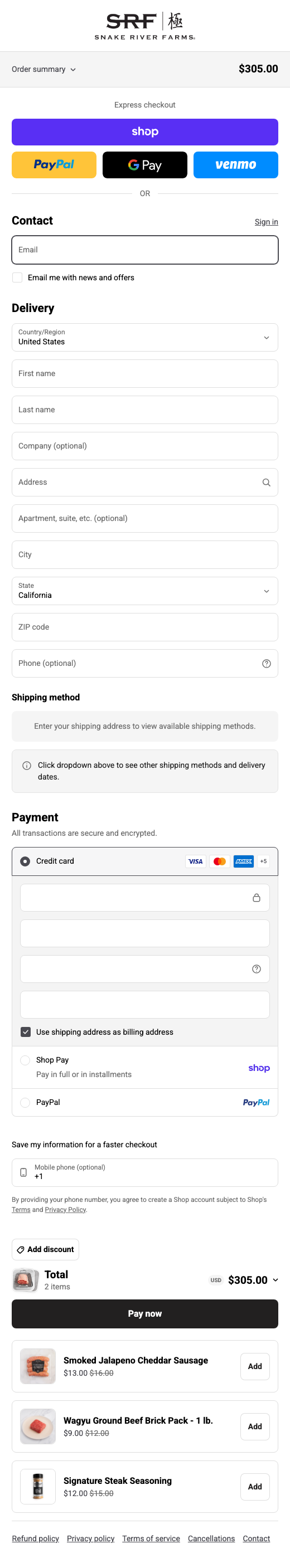 Snake River Farms – Mobile