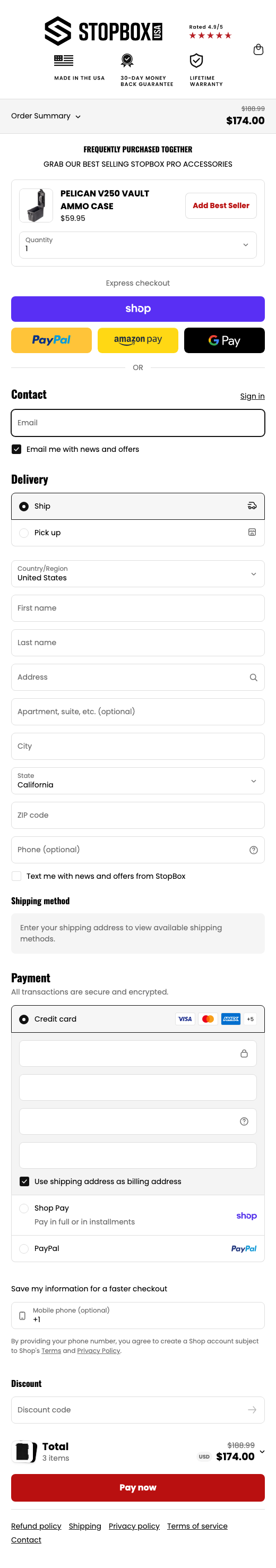 StopBox USA™ – Mobile