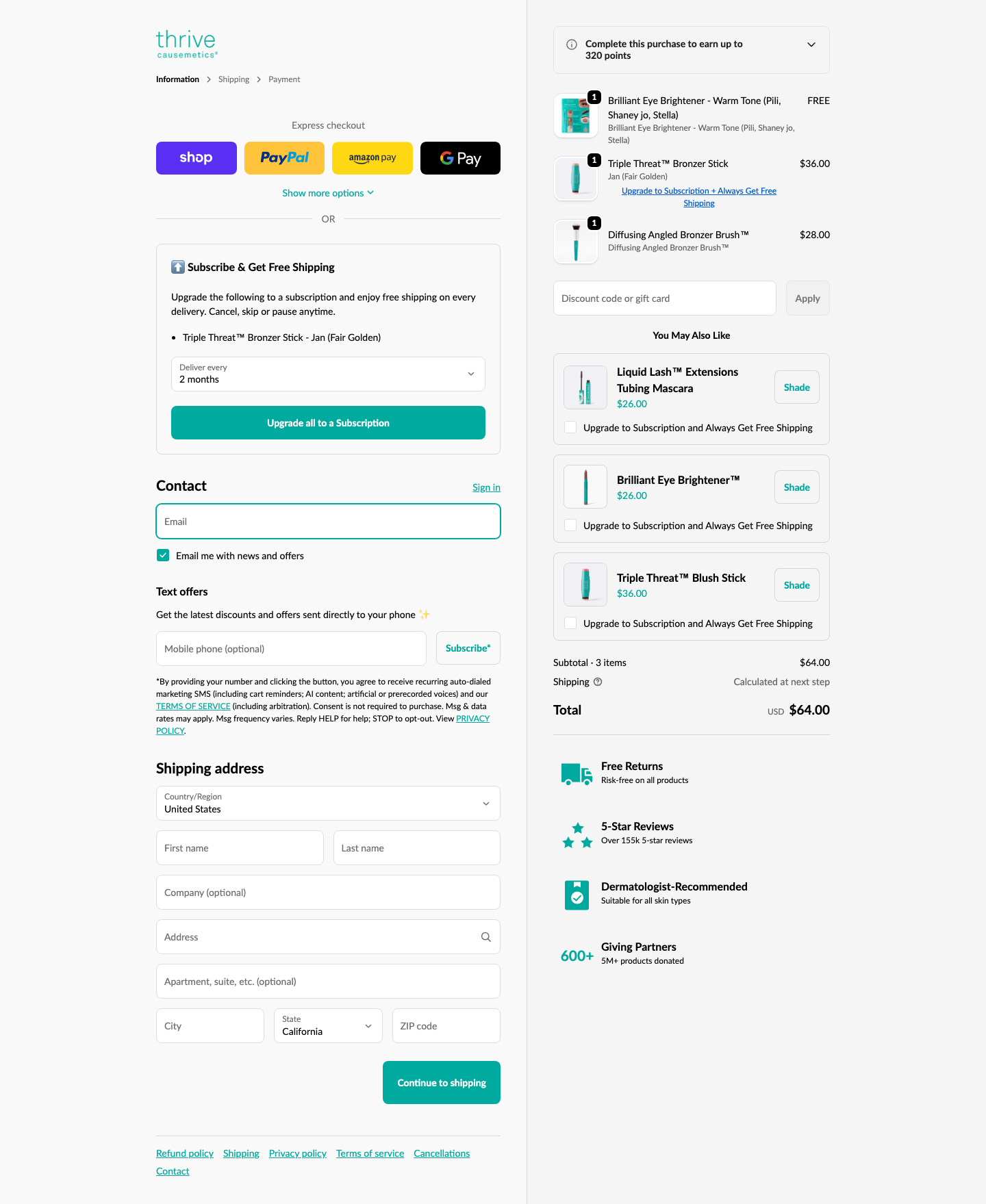 Thrive Causemetics – Desktop