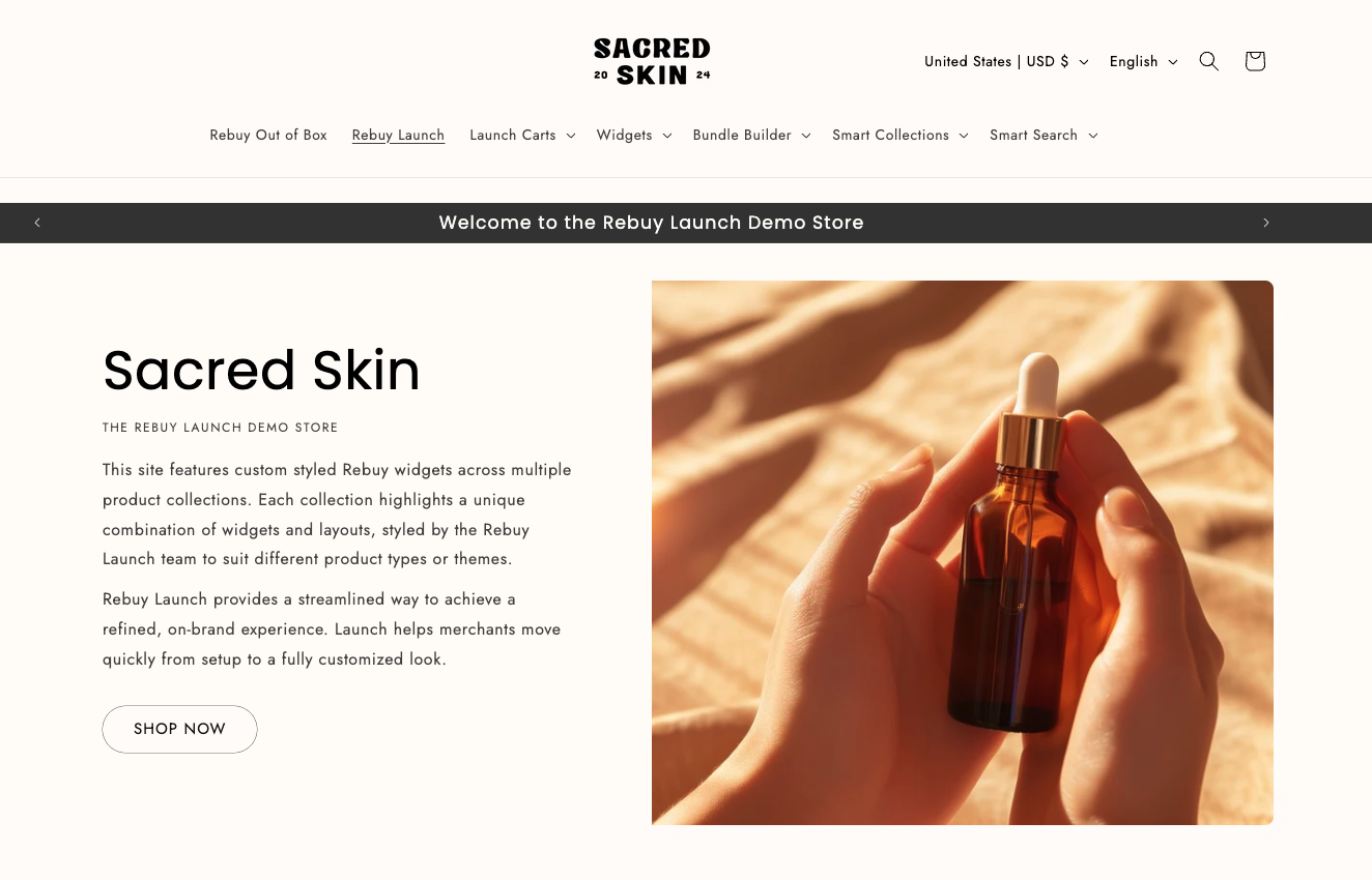Sacred Skin storefront