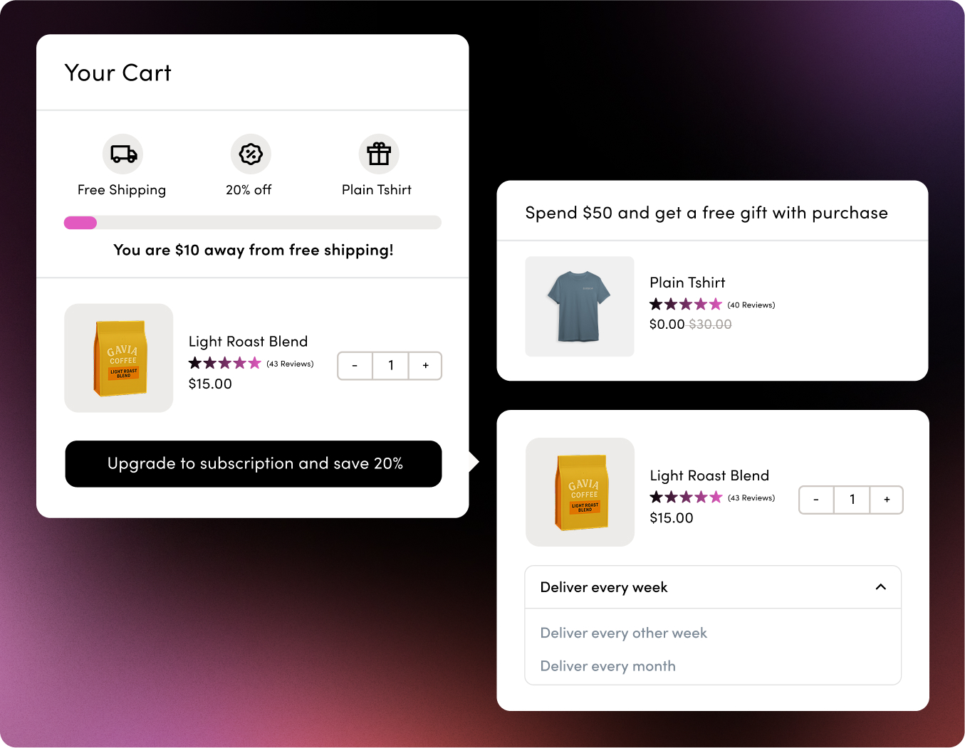 Cart screenshot